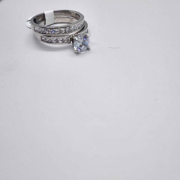 BRAND NEW  Sterling Silver 925 2 pc Set  Ring - Picture 4 of 4